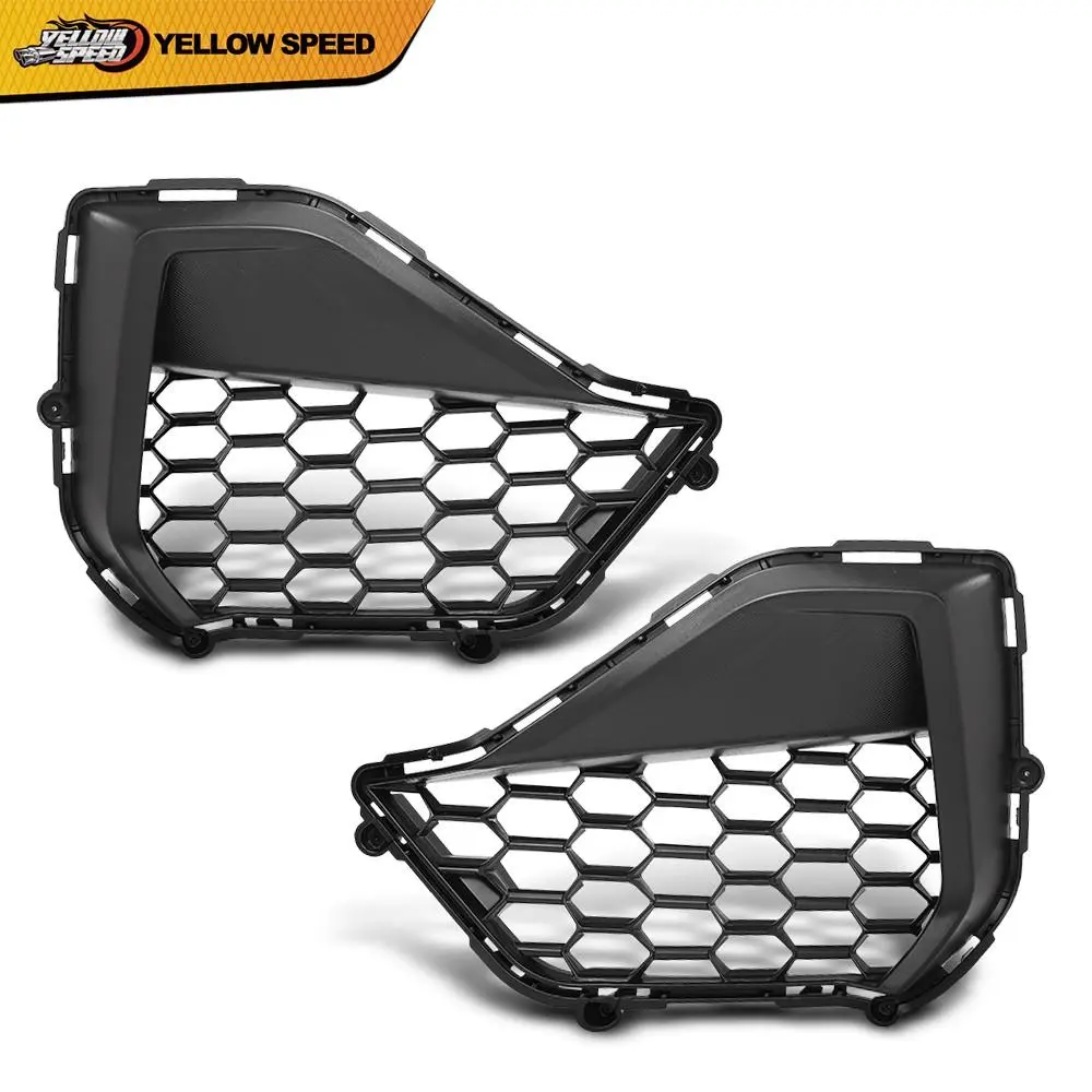 ALLGOOD Front Bumper Corner Grille Black Left & Right Side Fits 2024-2025 Ford Mustang