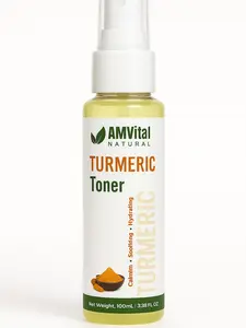 AMVital Turmeric Toner for Face Soothing Dark Spot Corrector, Hydrating for Men and Women Facial Radiant Skincare Cleansing Exfoliate Hydrate Comfort