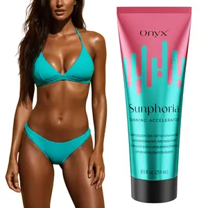 Onyx Sunphoria Tanning Accelerator Lotion for Radiant, Smooth Tan | Indoor & Outdoor | 8.5 fl oz