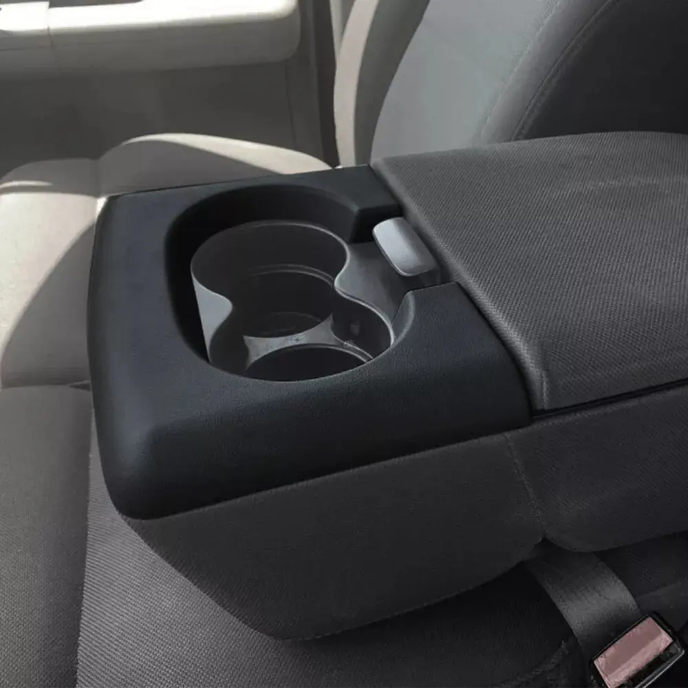 G-PLUS Upgraded Automotive Cup Holder Pad Replacement - Black ABS Plastic Drinks Holder for 2004-2014 Ford F150, Factory Mounting, Snaps Securely, Automotive Cup Holders, Drinks Holders