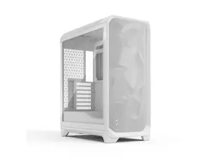 Fractal Design Meshify 3 ATX mATX Mid Tower PC Case - White Chassis with Clear TG Side Panel