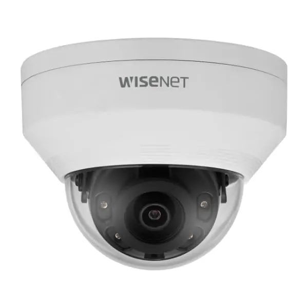 Wisenet A Series network vandal resistant IR Dome PoE Camera  2MP @ 30 FPS  2.8mm fixed focal lens  triple codec (H.265/H.264/MJPEG) with WiseStream II 120dB  IR viewable length 30m(98.43ft)  Day & Night (ICR)  FOV H: 113.7  / V: 61.5    IVA  Defocus dete