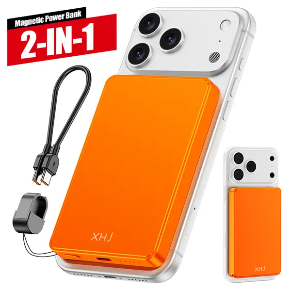 Magnetic Power Bank, Ultra-Slim 5000mAh Magnetic Battery Pack,  25W Ultra-Fast MagSafe Compatible Wireless Portable Charger, Ergonomic Design, for iPhone17/16/15/14/13/12Series