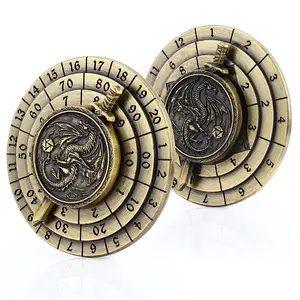 Haxtec 7 in 1 DND Spinner Cool Work Desk Gadgets Metal Spinner for TTRPG Players and Dungeon Masters Gifts