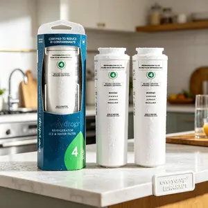NSF Certified Brand Genuine EDR4RXD1 Refrigerator Water Filter Compatible with Whirlpool UKF8001 4396395, Maytag UKF8001, UKF8001AXX, EveryDrop Refrigerator Water Filter 4, RFC0900A, UKF8001AXX-200, UKF8001P, 469006, PUR, Puriclean II Optimal Performance