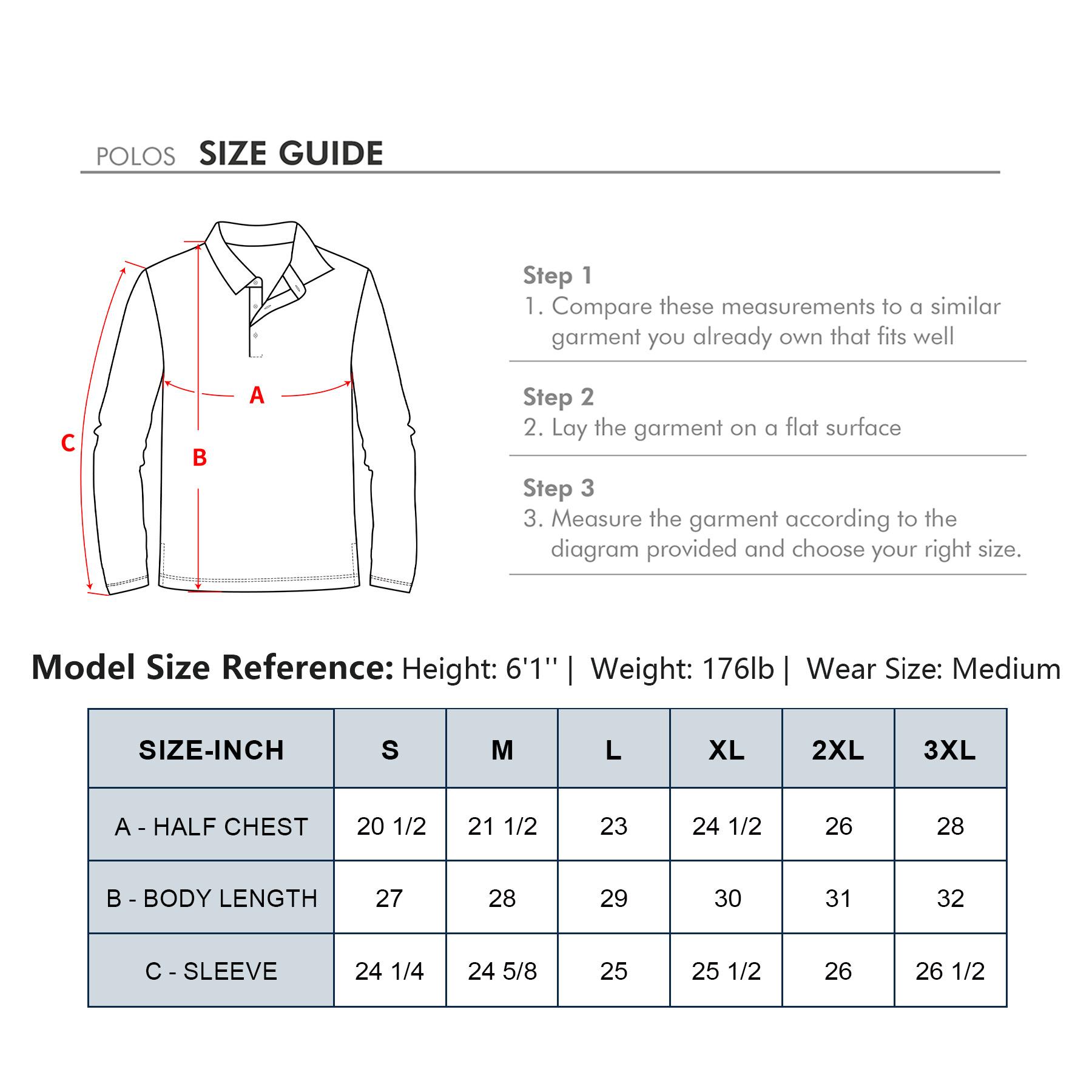 M MAELREG Mens Printed Golf Polo Long Sleeve Performance Fit Dry Fit Fall Golf Shirt Casual Athletic Top  Fashion Menswear SpringStatements