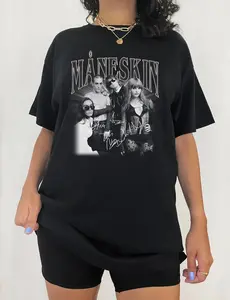 Måneskin T-Shirt, Måneskin Tour 2023 Shirt, Rock Band Tour Graphic Shirt, Måneskin Music Shirt, Unisex Shirt