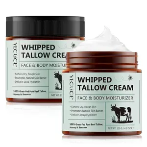 Pure Whipped Tallow Honey Cream, Moisturizing Face Cream, Body Lotion, Hydrating Organic Face Cream, Softens Dry, Rough Skin, Restore Skin's Youthful Vitality, Comfort, Deep Moisturizing Nourishing