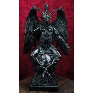 15"H Baphomet Sabbatic Goat Idol Occultic Statue Figurine Maxine Miller