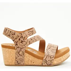 Very G Casper Tooled Sandal Wedge