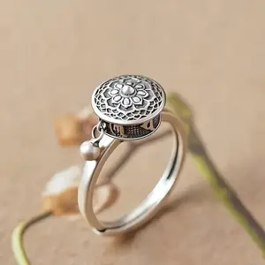 1PC/Middle East 360° Rotating Decompression Opening Adjustable Boho Ring Women’s Jewelry Ring