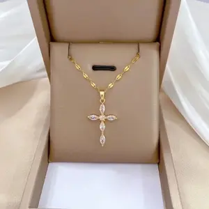 Timeless CZ Cross Necklace