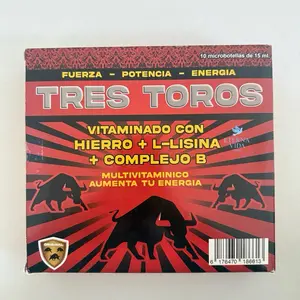 Tres Toros Hiero Vitamin B12 Dietary Supplement with 10 Microbacterias - Multivitaminico Aumenta Tu Energia