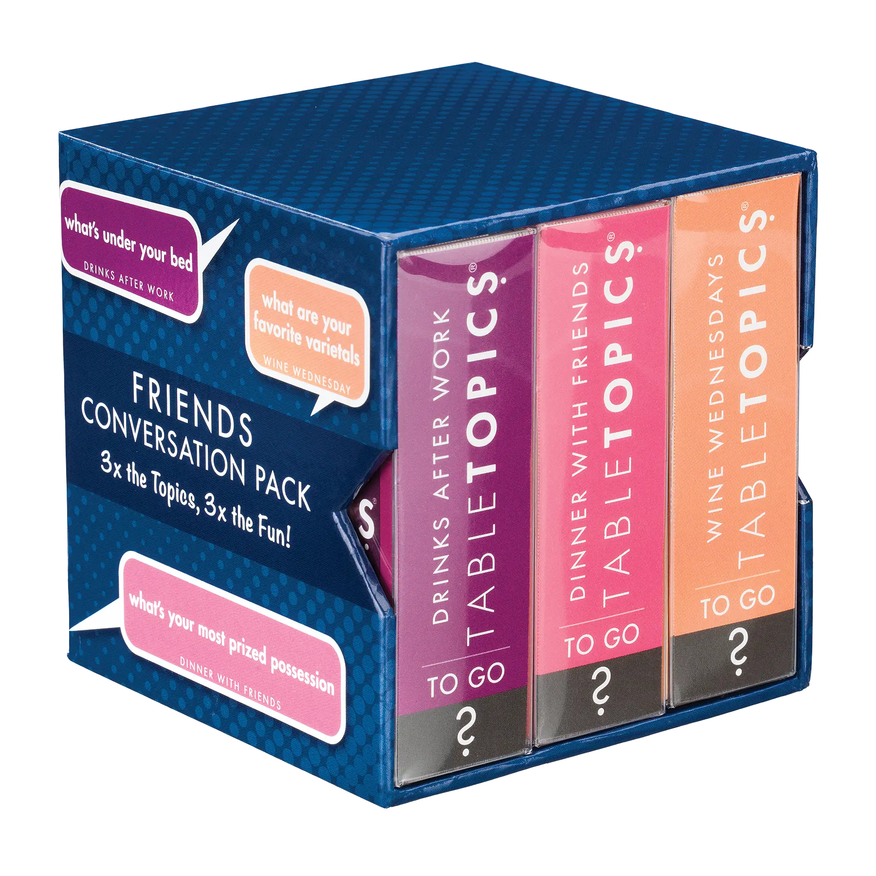 TableTopics Friends Conversation Pack - 120 Fun Conversation Cards for Adult Parties, Friends’ Game Nights, or Girls’ Nights