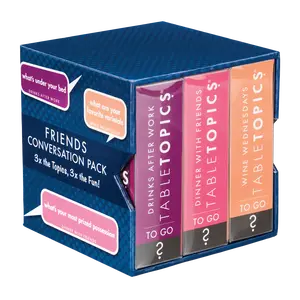 TableTopics Friends Conversation Pack - 120 Fun Conversation Cards for Adult Parties, Friends’ Game Nights, or Girls’ Nights