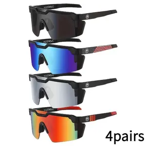 4 Pack Sport Polarized Sunglasses For Cycling Fishing Outdoor