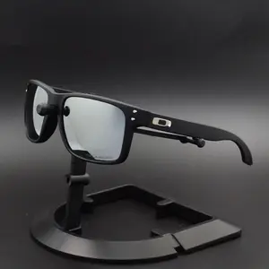 Hoolbrook Men’s Polarized Sunglasses UV400 Black Frame Silver Mirror Lens Driving Travel Shades