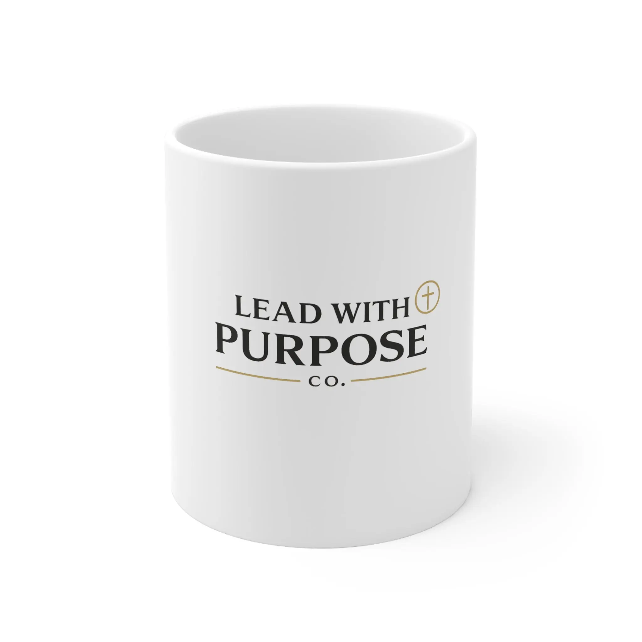 Lead With Purpose Ceramic Coffee Mug — Inspirational 11oz & 15oz