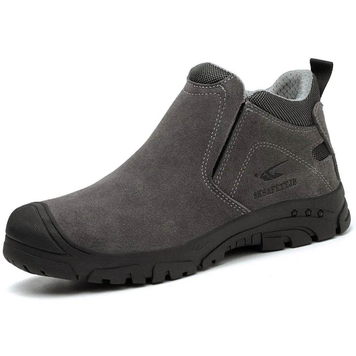 Durable Steel Toe Work Shoes for Men & Women, Lightweight Water Resistant Safety Footwear, Anti-Pierce Foam Sole with Round Toe for All Seasons Construction