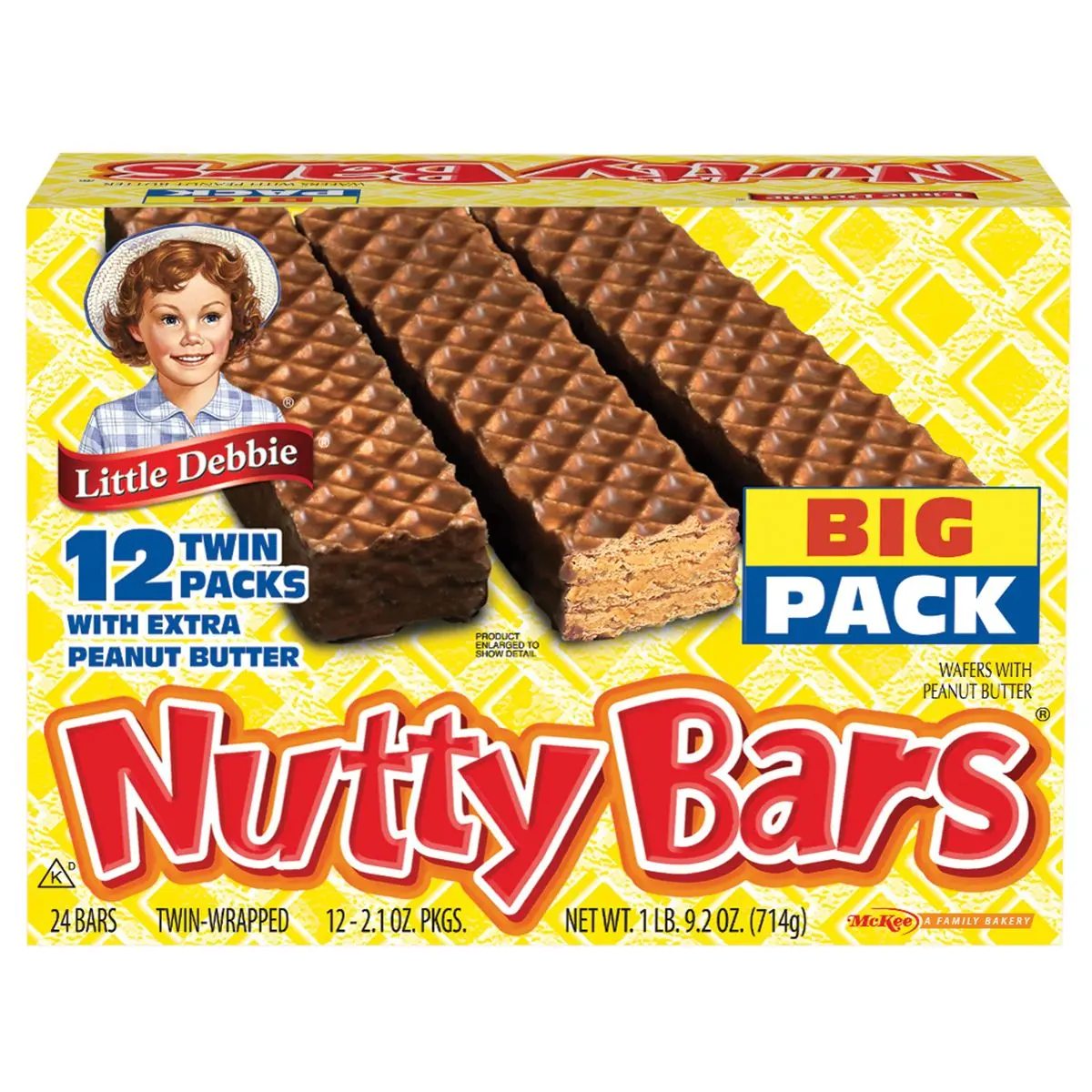 Little Debbie Nutty Bars Twin Packs - 24 Wafer Snack Bars