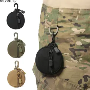 Compact MOLLE Pouch Accessory, Upgraded EDC Pouch, Tactical Organizer – Can be used as a coin purse, keychain wallet, or wireless earbuds case.