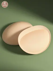 Elliptical 3D self-adhesive reusable bra inserts, large-size lingerie accessory, soft and comfortable, invisible chest lift, gathers the chest, pads suitable for bikinis and summer beachwear, women's strapless push-up bra