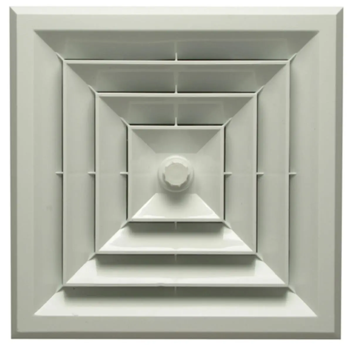 212 MAIN Square Ceiling Diffuser - 6 in. Reducing Model, 8 in. Boot, Butterfly Damper, Paintable, Custom Graphics, Dent-Resistant, Rust-Resistant Indoor Household Appliance Part