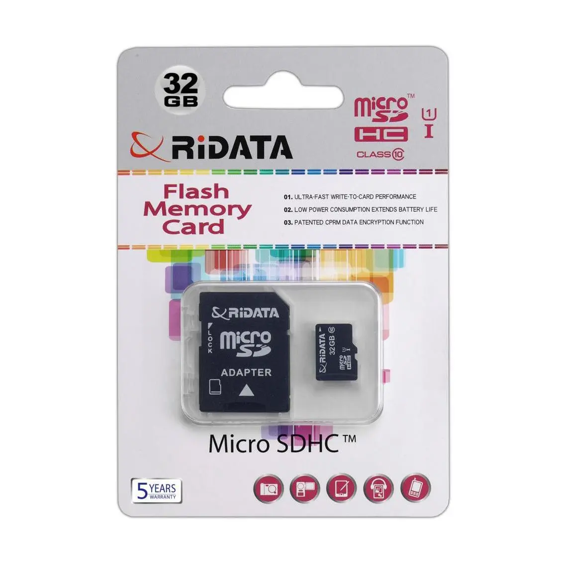 RiData 32GB MicroSD Memory Card with Adapter RiData 32GB MicroSD Memory Card with Adapter