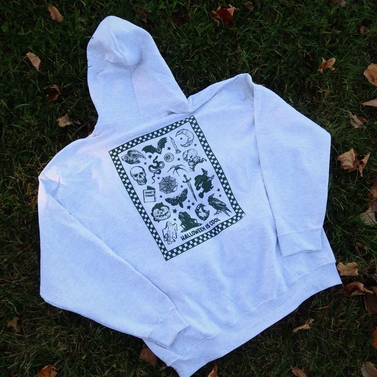 Halloween Hoodie in Gray