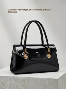2026 New Luxury Retro Women's PU Leather Handbag Autumn Shoulder Bag Wholesale