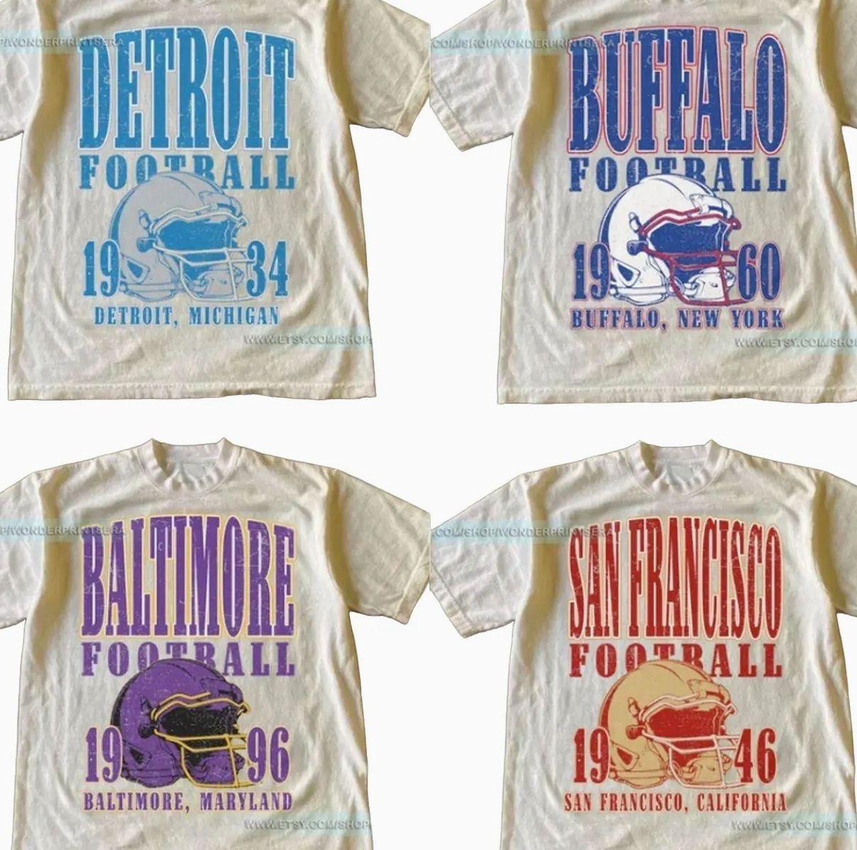 Vintage All Team Football Tshirt, Classic Sports Graphic Tee, Retro Inspired Casual Outfit, Comfortable Everyday Wear, Perfect Gift For Football Fans Vintage All Team Football Tshirt, Classic Sports Graphic Tee, Retro Inspired Casual Outfit, Comfortable Everyday Wear, Perfect Gift For Football Fans