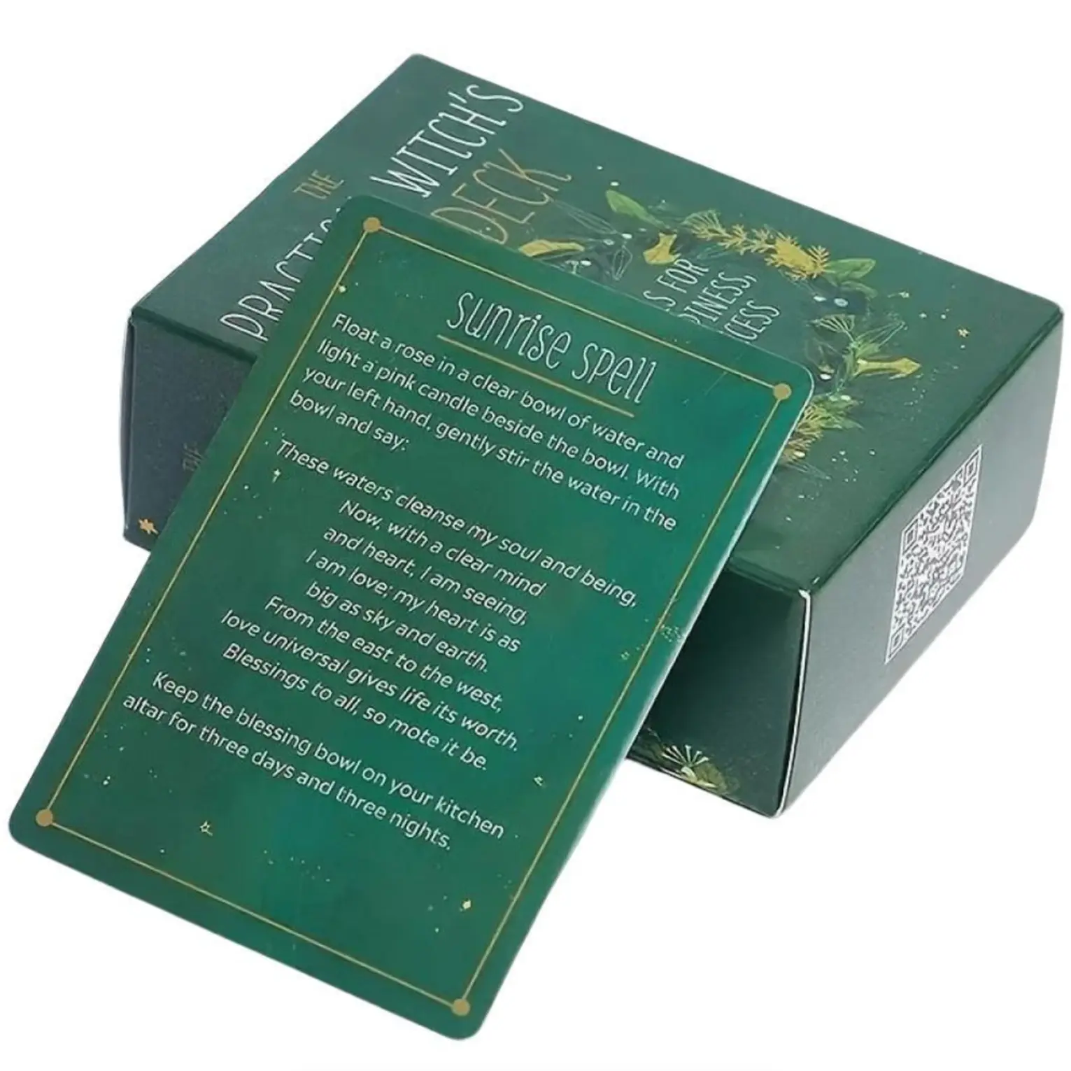 Witchcraft Spell Cards for Beginners, Mystical Fortune Board Game, Ideal Christmas Gift, 100 Sheets, Perfect Spiritual Practice & Meditation Aid, Engaging Spiritual Practices, Beginner Friendly, Themed Card Game