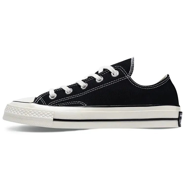 Men's & Women's Converse 1970s All Star Low-Top Canvas Shoes, Durable Retro Black Trending Flats, House White Official Maison Mihara Sneakers