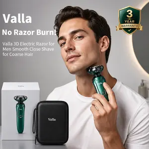 Valla 3D Electric Razor for Men - No Razor Burn, Smooth Close Shave for Coarse Hair, Ideal Gift for Personal Care