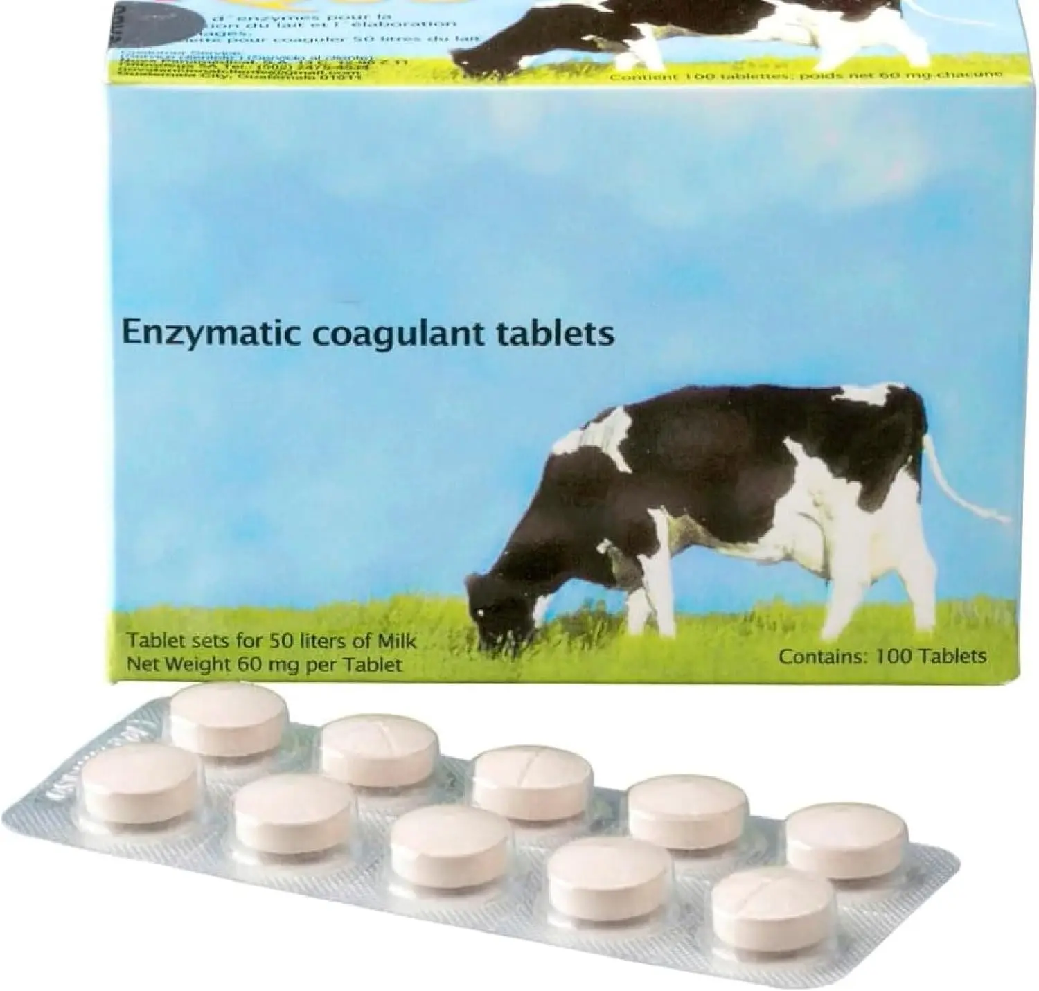 Vegetable Rennet Tablets, Strip of 10