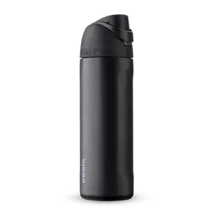 Owala Very, Very Dark Edition FreeSip Insulated Stainless Steel Water Bottle 24/32oz Leakproof BPA-Free Aesthetic Drinkware for Sport Lovers
