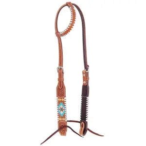Rafter T Painted Aztec One Ear Headstall