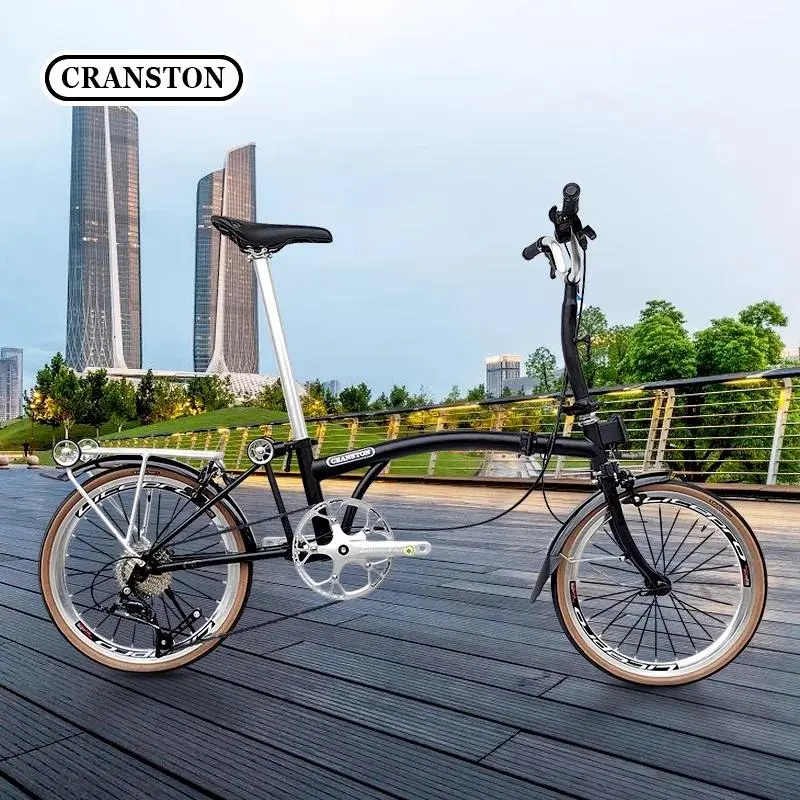 Cranston 20 inch small cloth 9 speed triple folding bicycle portable retro super light female variable speed bicycle adult