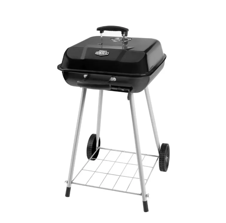 Expert Grill 17.5 Inch Charcoal Grill with Wheels and Adjustable Dampers