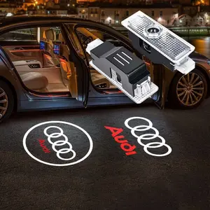 2pcs LED Projector Laser Lamp Shadwo Light Car Door Welcome Light for Audi A1 A3 A4 A5 A6 A7 A8 Q3 Q5 Q7 S3 S4 S5 S6 S7 RS TT