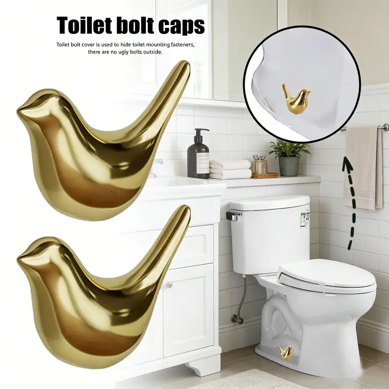 Cute Sea Turtle Toilet Bolt Caps – Set Of 2 Ceramic Decorative Covers For Bathroom Bolts