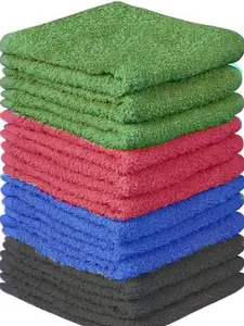15 Pack, 100% Cotton Wash Cloth, Wash Rags Pack, Extra Soft, Highly Absorbent, Machine Washable Size 11 X 11 inch, Assorted Colors - Color May Very.
