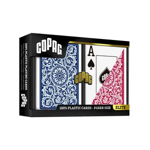 Copag 1546 Plastic Double Deck Set – Poker Size (Red & Blue) – Jumbo Index