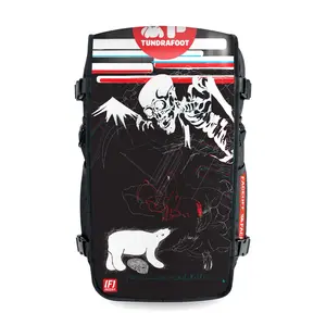 Fear Faceoff® Y2K Style Smell-Proof Bag with SK9 Tech Interchangeable Faces 2 Side Pockets & Double Zipper Closure