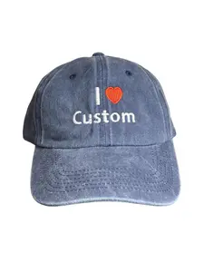 I Heart Custom Text Embroidered Hat