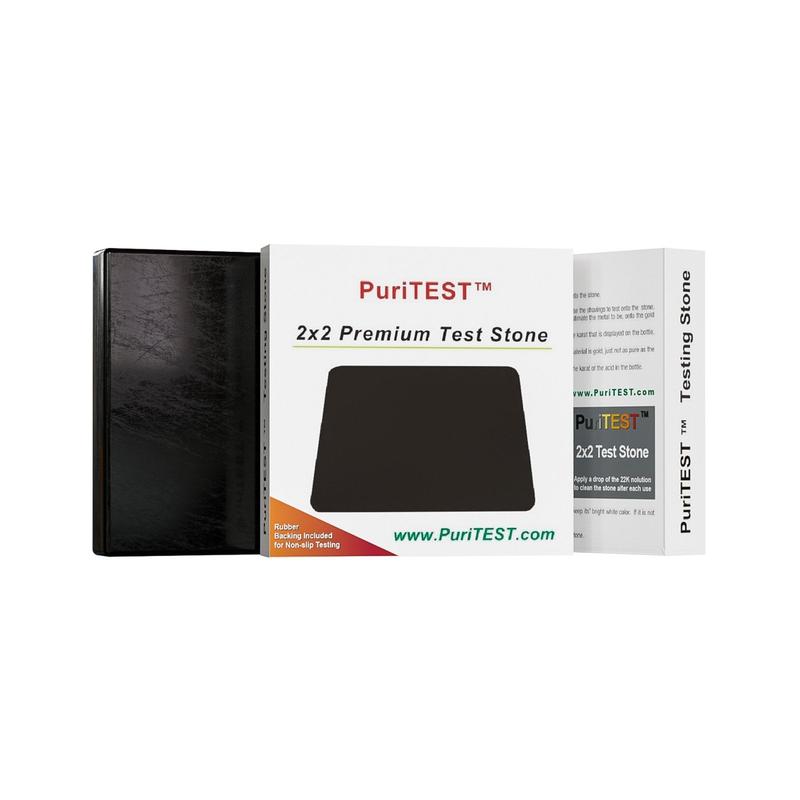 JSP & PuriTEST Gold/Silver Test Acid Tester Kit 14k 18k .999 .925 Sterling Testing Stone Detect 5-Piece Set for Jewelry Testing