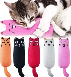 Legendog 5Pcs Bite Resistant Catnip Toy for Cats,Catnip Filled Cartoon Mice Cat Teething Chew Toy
