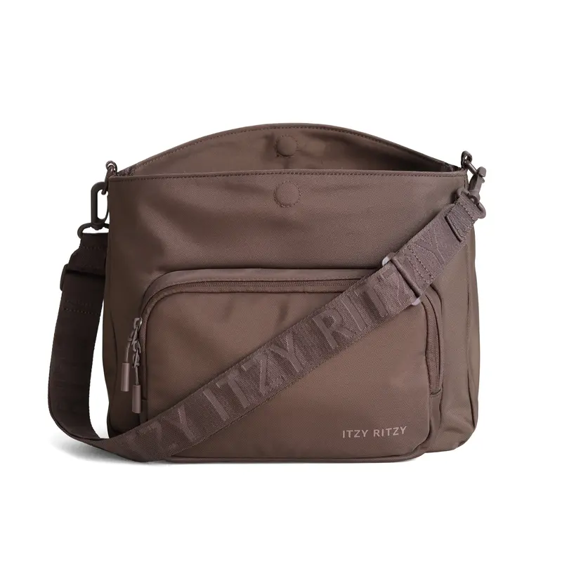 Belong Cargo Caddy™ Unisex Clipped Crossbody Strap Diaper Bag - Lightweight Baby Travel Stroller Caddy, Stroller Accessories, Baby Items, Machine Washable, Handed Off-Friendly, Wipeable with Damp Cloth
