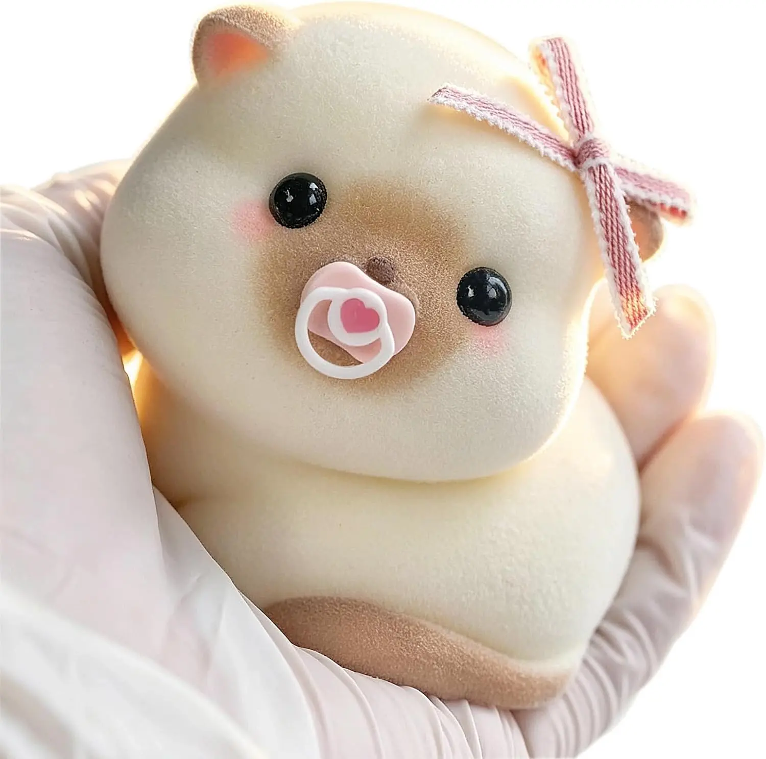 XTAUTO Handmade Taba Squishy Cat Baby Toy, Cute Squishy Stress Relief Fidget Toy