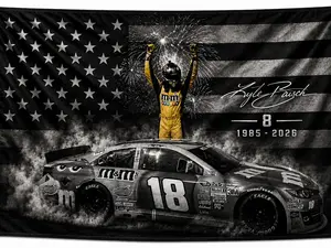 Forever #18 — Legends Never Fade | Ky.le Busch Memorial NASSCAR Tribute Flag